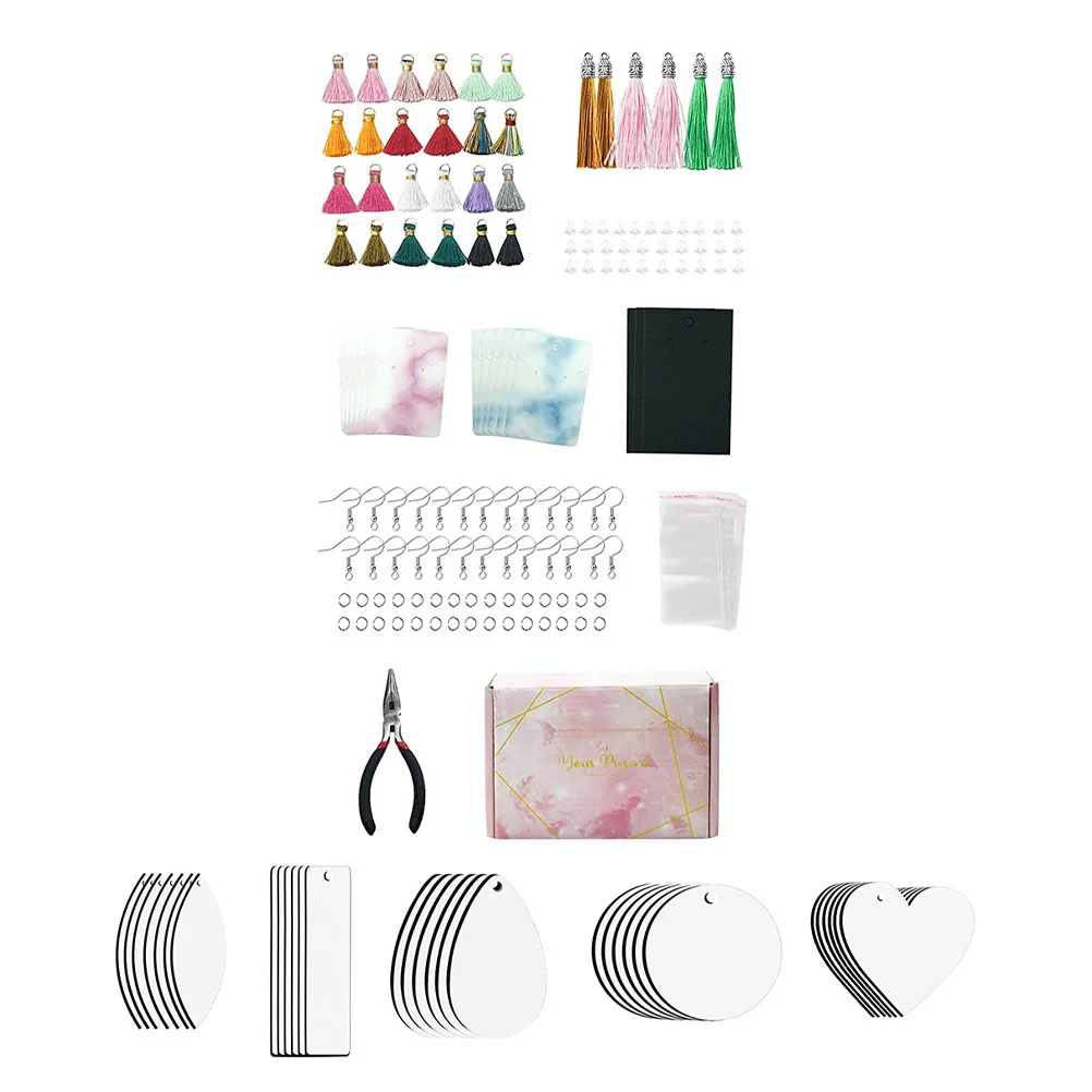 

1 Set Diy Sublimation Blanks Hooks Handmade Jewelry Decorative Pendant Blank Earring Diy Craft Jewelry Making Material Earring