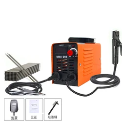 MMA-250 Welding Machine Inverter Arc Electric Welding Machine Current Adjustable Welding Equipment with Overcurrent Protections