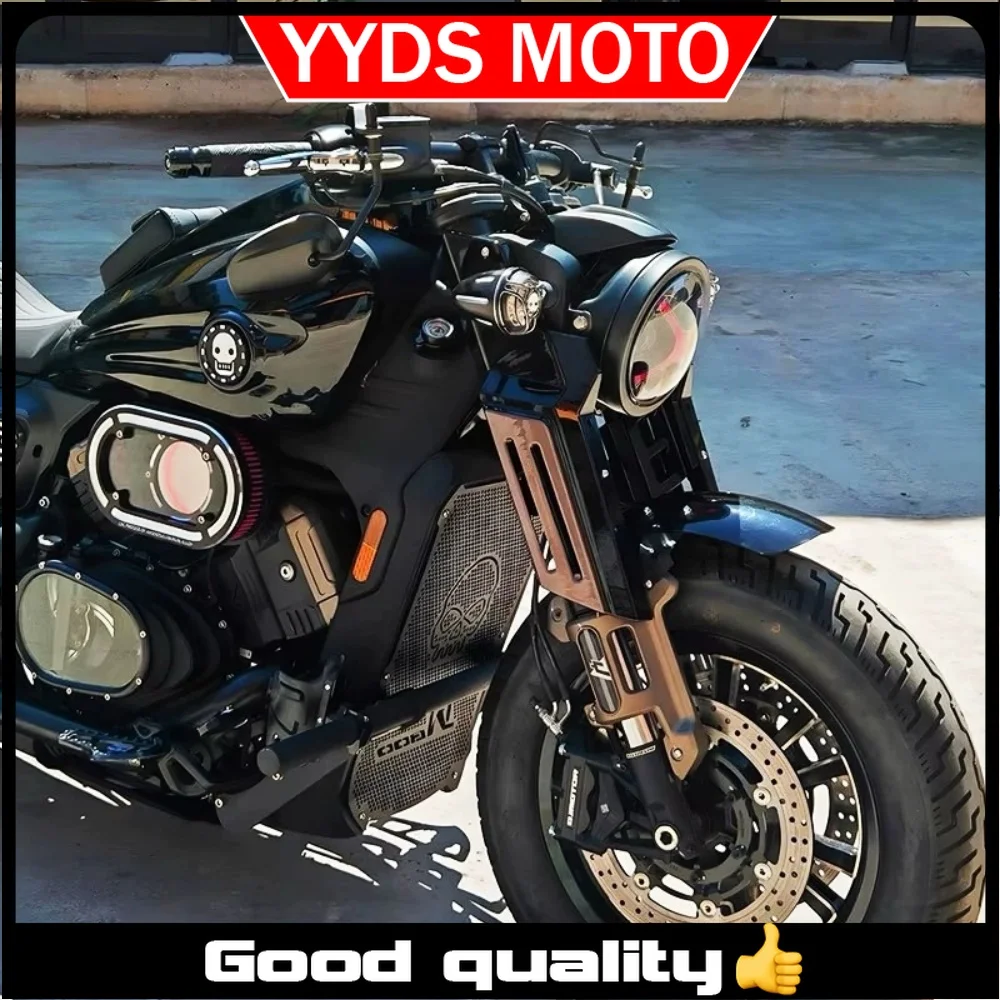 For QJMOTOR SRV 600 front shock absorber decorative cover qjmotor 600srv sr600v Srv600 shock absorber cover protective cover