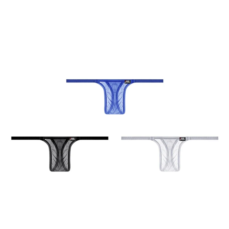 Men's Small Underwear Low-rise Thong Ultra-thin Seamless Micro-capsule Bag T Pants Tight and Transparent