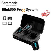 Saramonic Blink500 ProX Professional Dual Wireless Lapel Microphone for Camera iPhone Android PC Portable Audio Video Recording