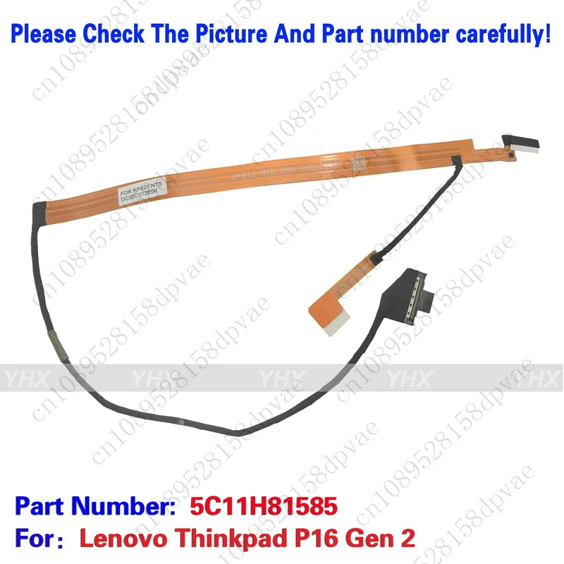 

GYX новый для Lenovo Thinkpad P16 Gen 2, кабель для веб-камеры, провод NTS IR HPD 5C11H81585.