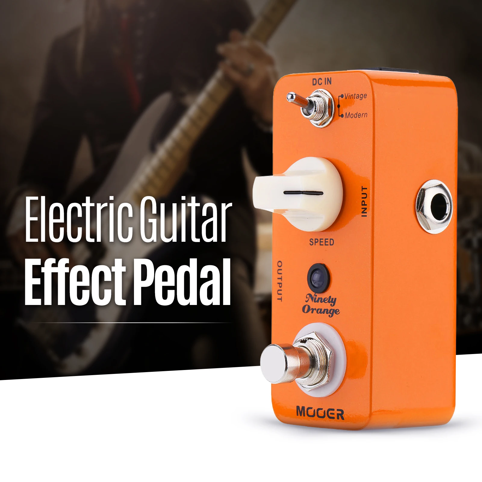 MOOER Electric Guitar Pedal Ninety Orange Micro Mini Analog Phaser Effects Electric Guitar Pedal True Bypass Effect Guitar Pedal