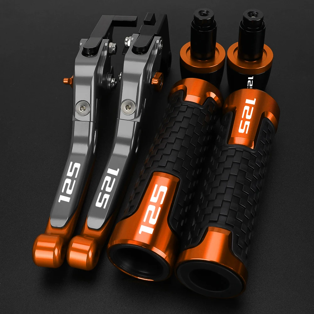 For KTM 125DUKE 125 Duke 125 DUKE125 2011-2019 2018 2017 2016 2015 Motorcycle Adjustable Brake Clutch Levers Handlebar Grips End
