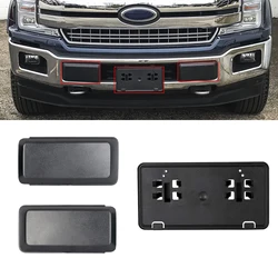 Supporto della staffa di montaggio della licenza della copertura dell'inserto della protezione del paraurti anteriore per Ford F150 2018 2019 2020