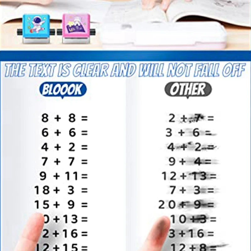 طابع تعليم رقمي أسطوانة ، 1-Maths طابع لفة تعلم ، إضافات ، طرح ، تقسيم ، طابع دور