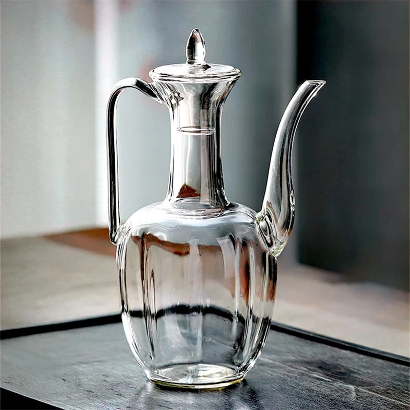 

500ml Imitation Song High Borosilicate Glass Teapot Heat-resistant Thickened Tea Pot Traditional Kung Fu Tea Set Tea Lovers Gift