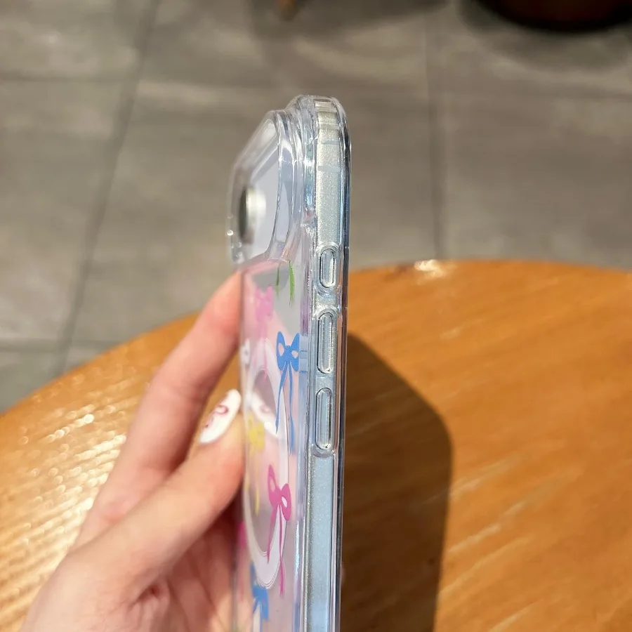 حافظة مغناطيسية لهاتف iPhone 17 Pro متوافقة مع غطاء الهاتف الجمالي ذو الشريط الشفاف اللاسلكي MagSafe المضاد للأصفر