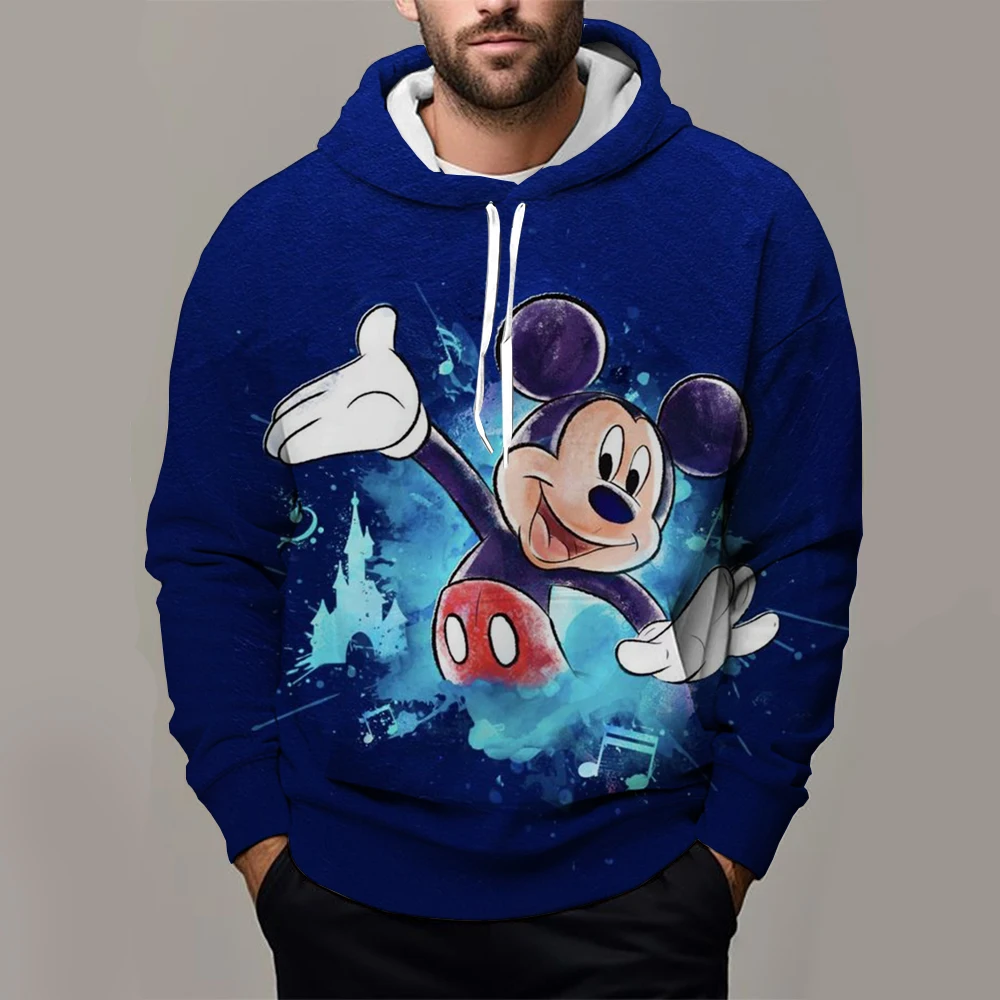 Disney Hoodies Gaofei 3D Print Man Women Retro Oversized Streetwear Y2k Hoodie Pullovers Hooded Sweatshirts Kids Clothing