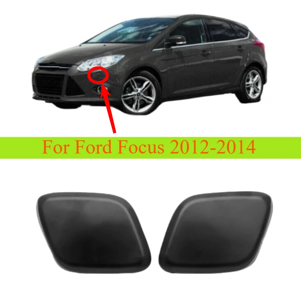 1 or 2 Piece Washer Cover For Ford Focus 2012-2014 Headlamp Washer Nozzle Spray Jet Cover 1719217