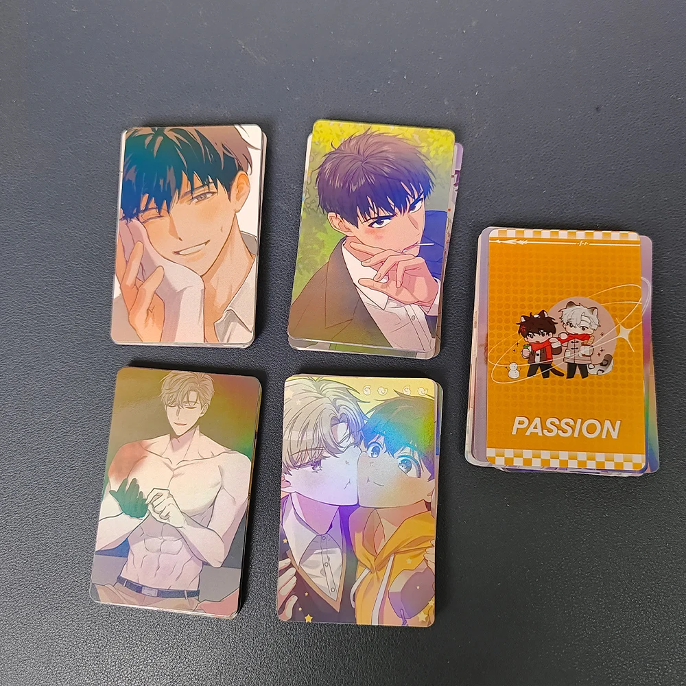 96pc/set Korea Comic Passion 5.4x8.5cm Round Corner Laser Card Lomo Cards