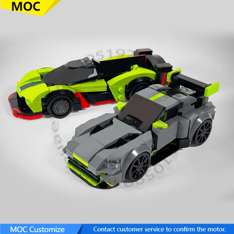 

426 PCS Supercar Valkyrie AMR Pro and Vantage GT3 MOC Customize Modular Building Block Model Creative DIY Birthday Toy Gift