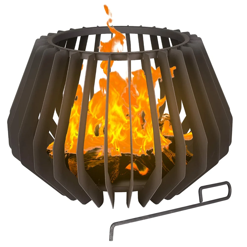 

Fir Pit Mesh Brazier Outdoor Fire Pit Wood Burning Fire Pits USA STOCK