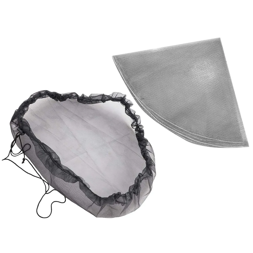 2Pcs Rain Covers Polyester Mesh Net Covers Outdoor Water Tank Protector Filter Net for Garden Rain Bucket Debris view 4
