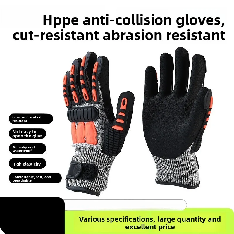 Anti-impact Gloves Thickened Wear-resistant and Cut-proof Outdoor Cycling Car Maintenance Tools Gloves