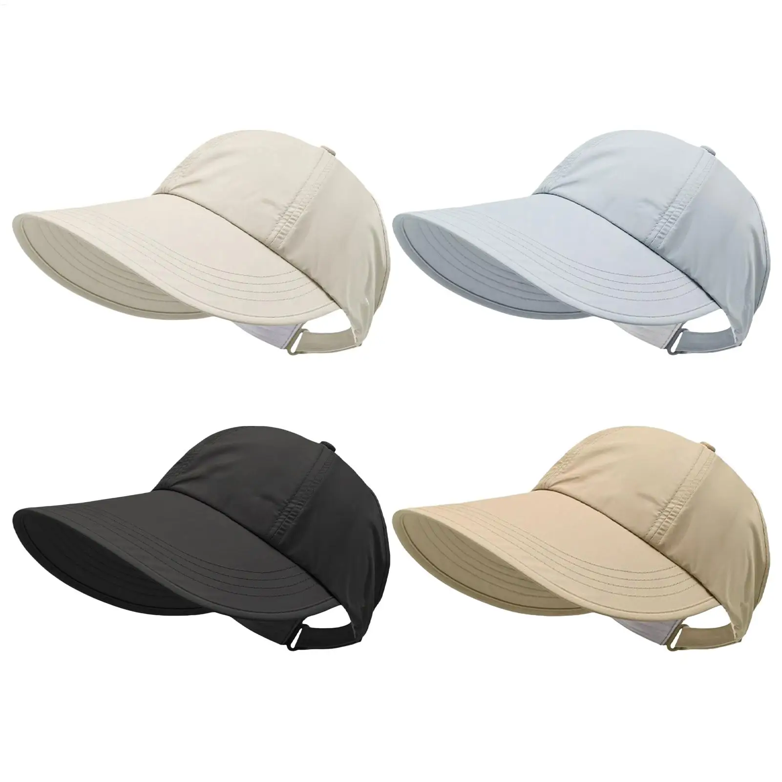 Women Ladies Outdoor Cap Anti-UV Summer Visor Sun Hat Wide Brim Beach Hat for Outdoors for Beach Garden Commuting School Cycling