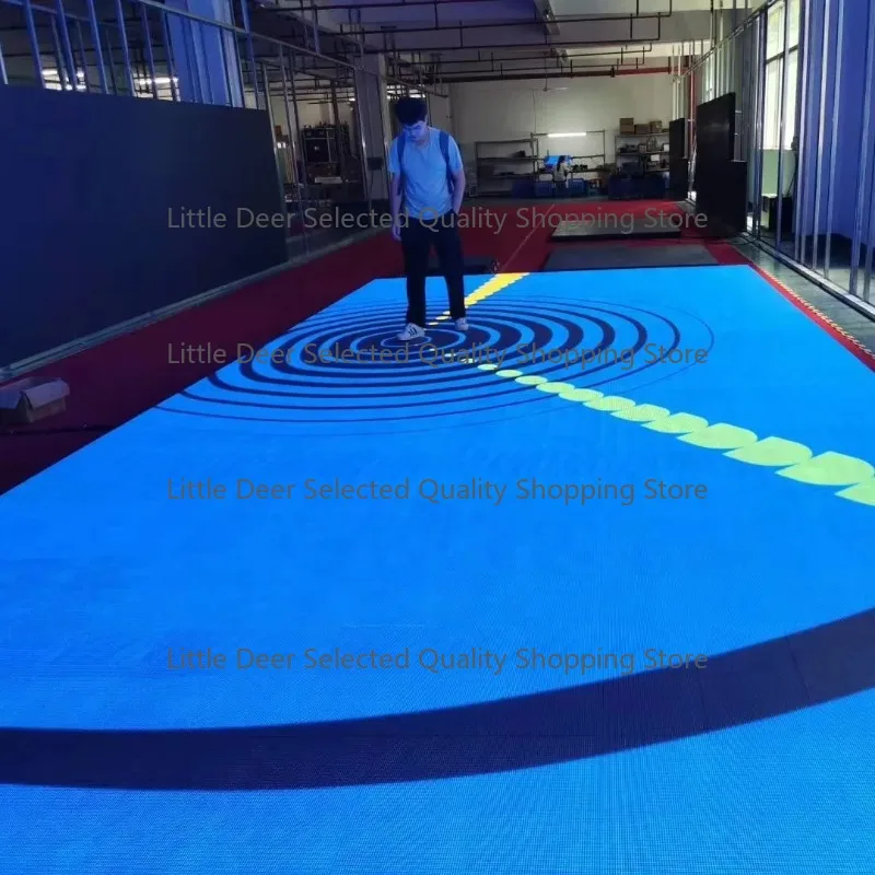 IP65 Full Color Led Dance Floor Tile Display 3D Interactive Floor Led Display Screen for Shopping Mall DJ Booth Club