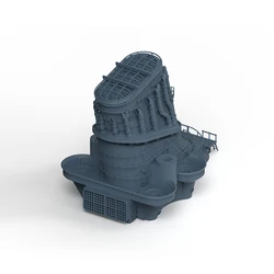 Yao's Studio LY613 1/200 1/350 1/700 3D Printed Resin Model Kit IJN Ship's Boat For Yamato Battleship Main Chimney  1pc