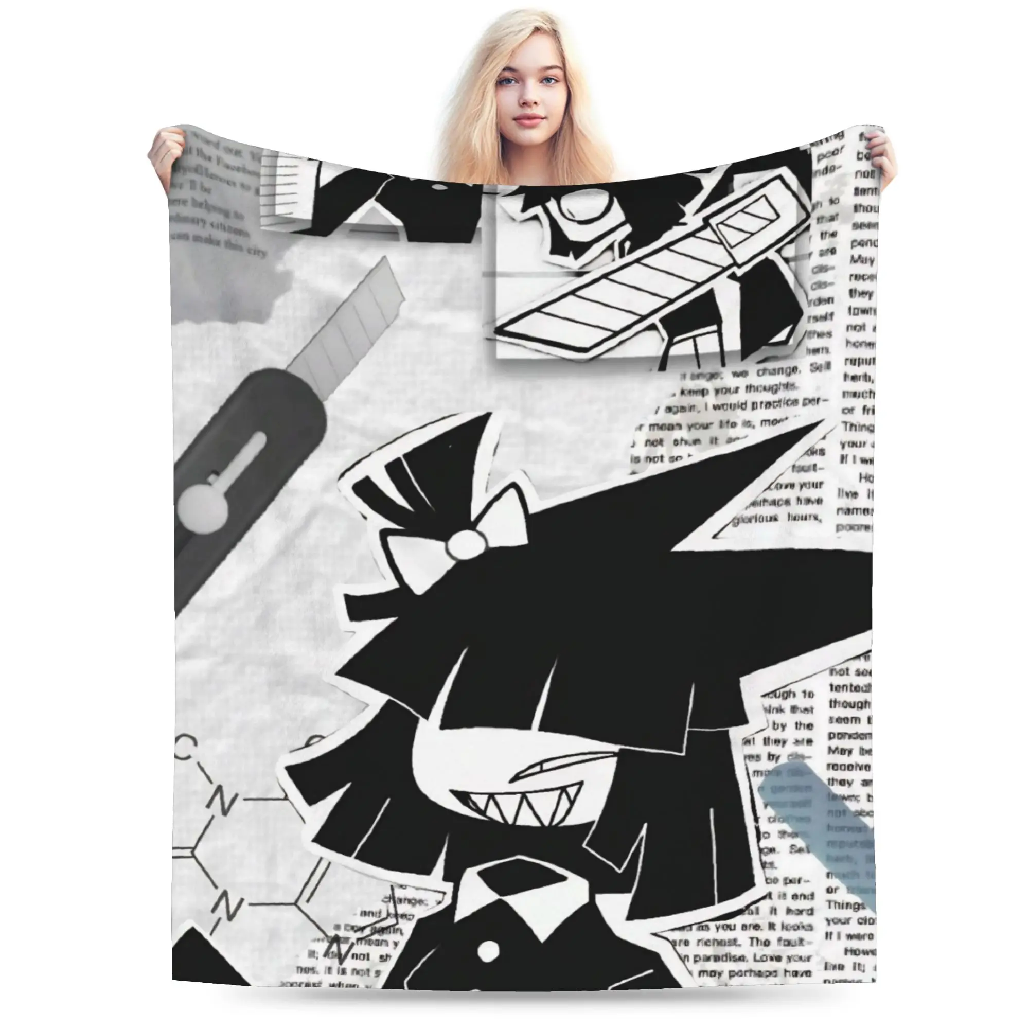 FPE Fundamental Paper Education Throw Blanket for Couch  Fuzzy Soft Plush Blanket 50x60 Inch Multiple Sizes Bedspread
