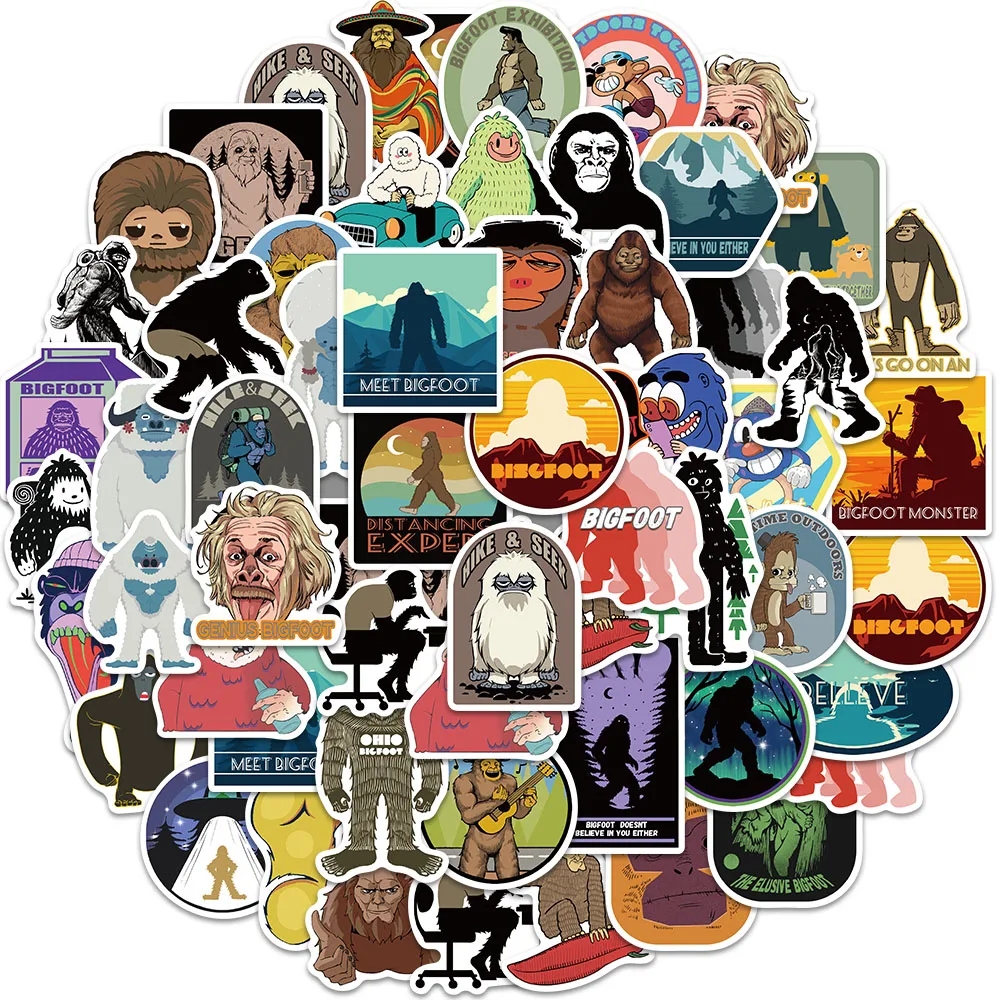 

50PCS Cartoon Outdoor Ape Series Stickers Decoration DIY Notes Phone Water Cup Tablet Luggage Waterproof Stickers