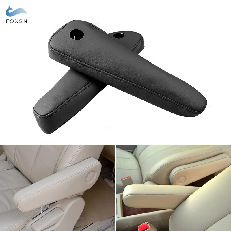 Car-styling Microfiber Leather Front / Middle row Side Seat Armrest Handle Cover Trim For Toyota Previa Estima 2006 - 2015 2016