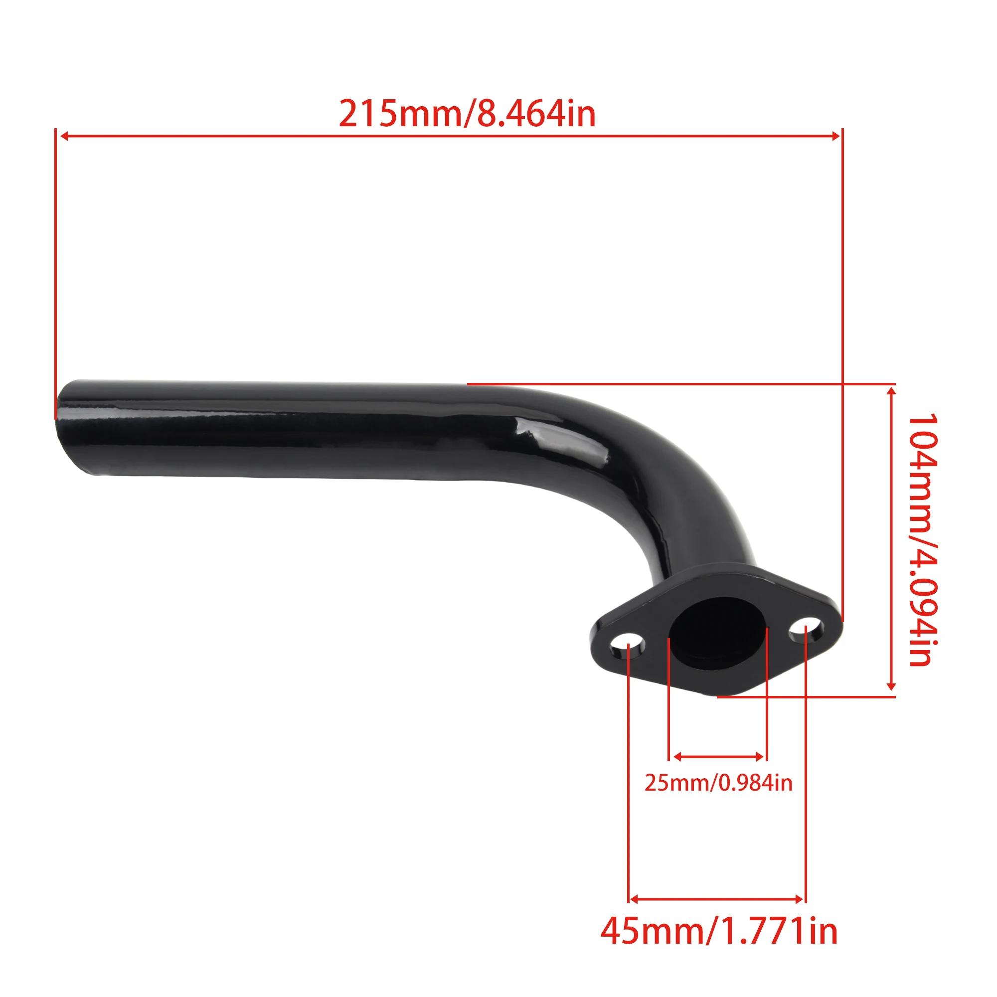 Motorcycle Exhaust Pipe Kit for Honda Predator 212cc GX160 GX200 DuroMax Kart Mini Bike Engine Modification Exhaust Pipe view 2