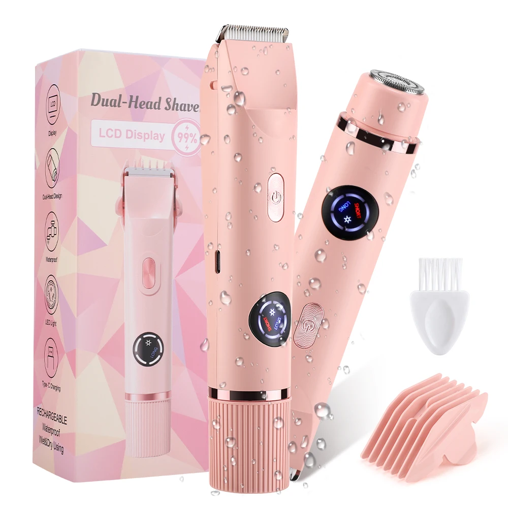 depilador-eletrico-feminino-masculino-2-em-1-aparador-de-pelos-corporais-Intimos-A-prova-d'Agua-ipx7-display-led-sem-dor-seco-humido
