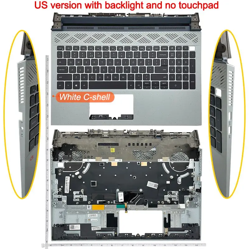 Nowa amerykańska klawiatura RGB z czerwonym podświetleniem do laptopów Dell G15 Ryzen Edition 5530 5515 5520 5510 5511 5521 0R2GPD 0THG34 0DKDXH — zdjęcie produktu 3