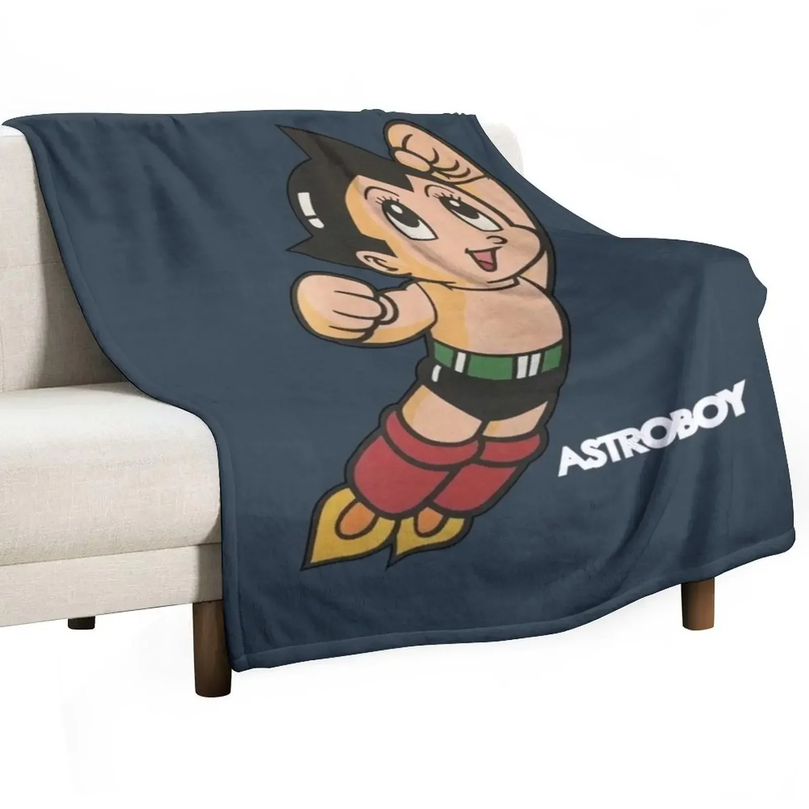 Vintage Astroboy Anime Robot Show Astro Boy Space Art Childhood Cartoon Manga Throw Blanket decorative Single Blankets