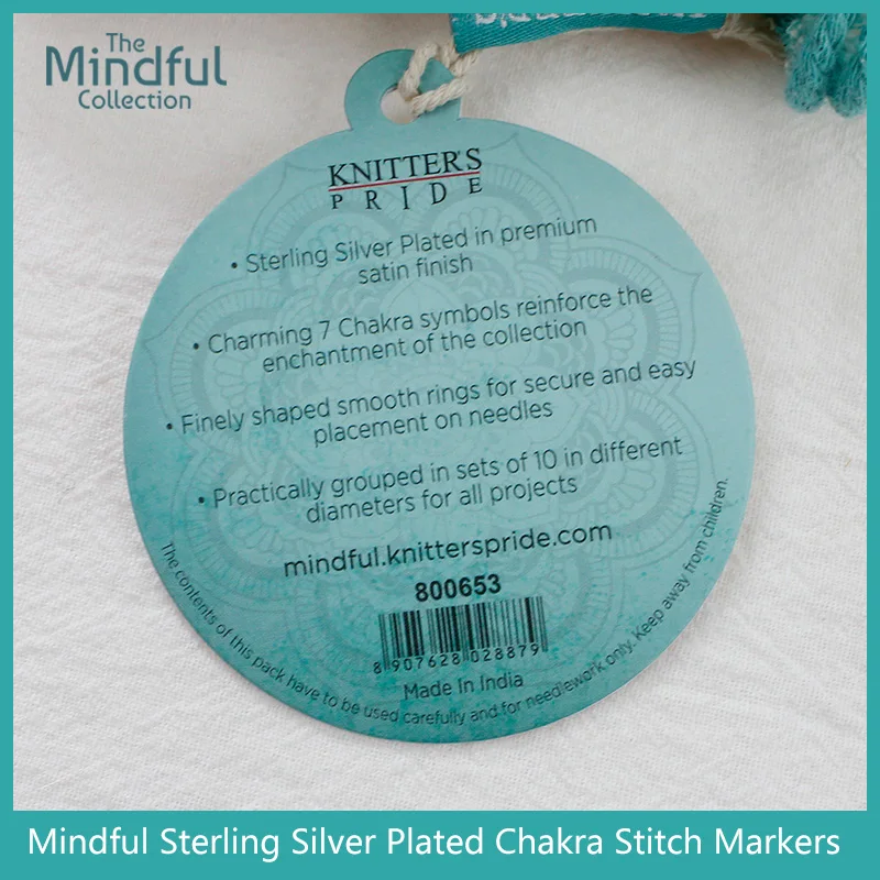 Knitters Pride Mindful Collection i pennarelli Charka placcati in argento Sterling