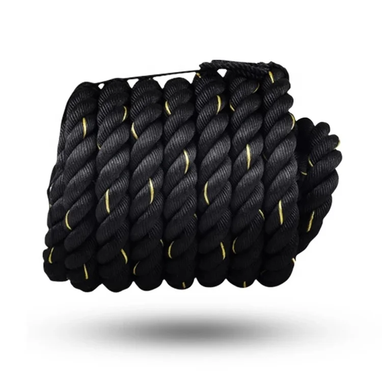 

Hot Sale Custom Gym Fitness Braided Battle Rope 30ft Long with 25mm 38mm 50mm Diameter Durable Nylon Material