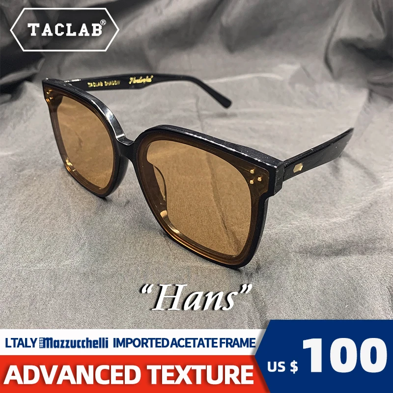 

TACLAB "Hans" FASHION OVERSIZED ACETATE FRAME SUNGLASSES