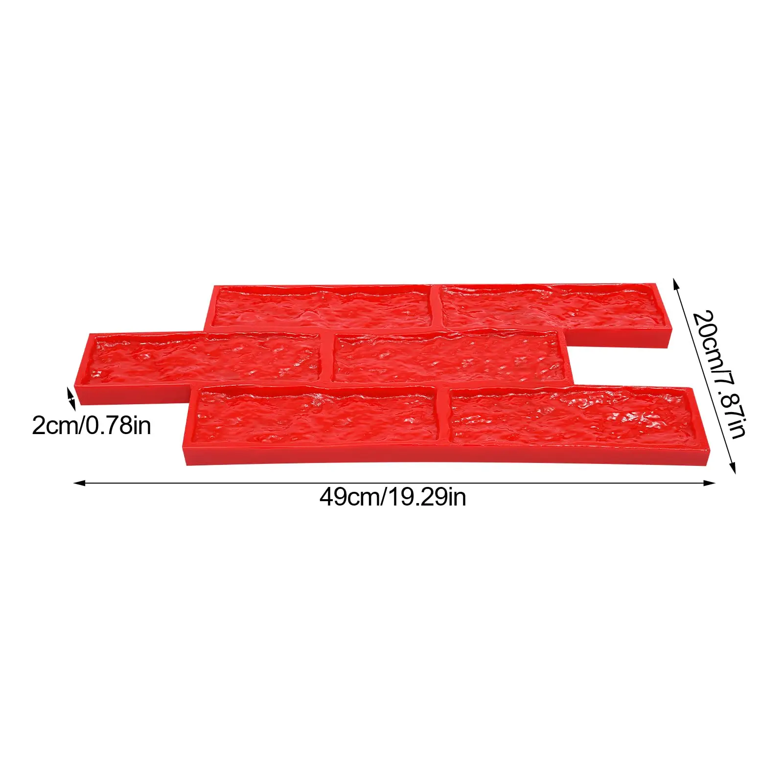 Pu Concrete Stamp Mat Concrete Stamping Mold Cement Stamp for Concrete Decorative Concrete Texture Mat Concrete Mold for Wall &