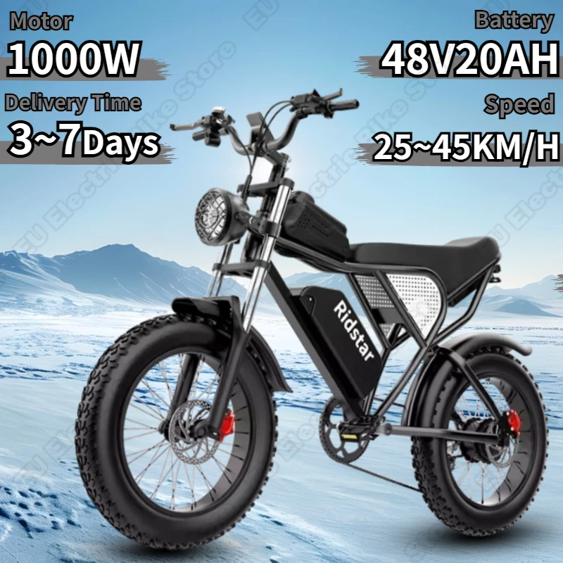 Der Ridstar Q20 E-Bike Test: Warum dieses 1000W-E-Bike mit 48V20Ah-Akku die perfekte Wahl für Stadtfahrten und Gelände ist