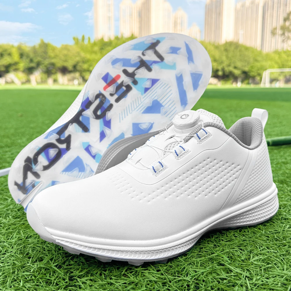 Professional Golf Training Shoes Men Brand Designer Sport Shoes Man Anti-Slippery Gym Sneakers Quick Lacing Golf Sneakers Male