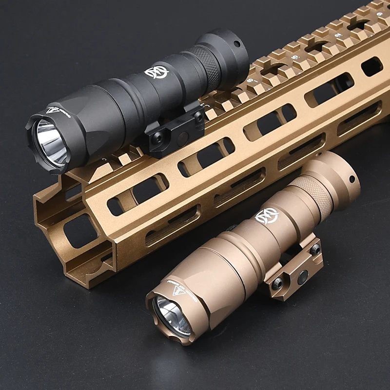 WADSN Surefir M300A M300 Tacitc Flashlight Mini Weapon Scout Hunting LED Light Fit 20MM Rail Momentary-on Constant-on Tail