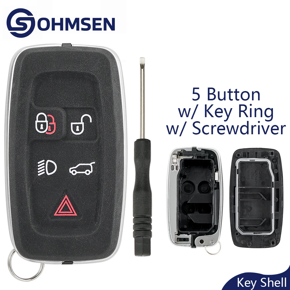 

Чехол для дистанционного брелока с бесключевым доступом, 5-кнопочный ремонтный корпус для Land Rover Discovery 4 LR4 Range Rover Sport