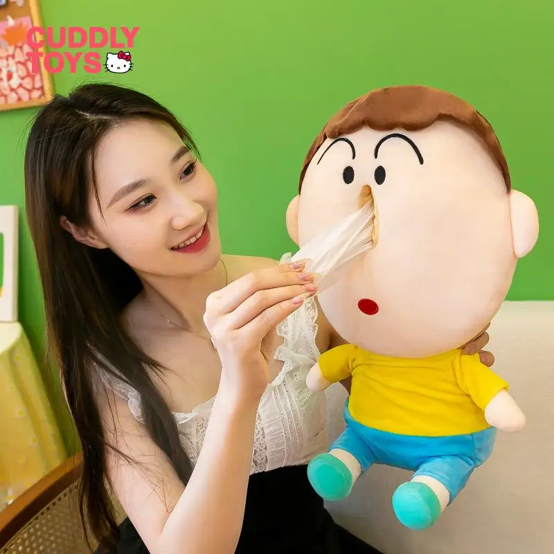 

Anime Crayon Shin Chan Cute Plush Cartoon Pp Cotton Soft Stuffed Kawaii Toys Dolls Tissue Box Cute Decoration for Children Gifts