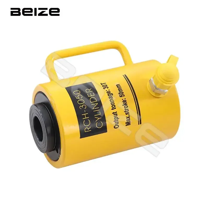 Hollow Hydraulic Cylinder RCH-3050 Hydraulic Jack with Tonnage of 30T, Work Travel of 50mm