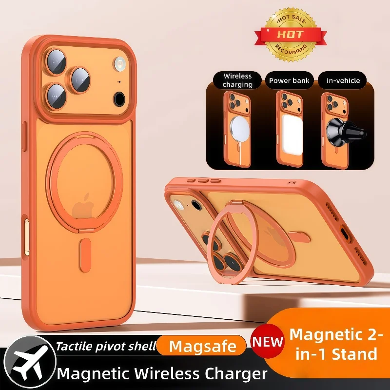 

Магнитный чехол UGREEN для iPhone 17 Pro Max, чехол для iPhone 17 Air 17pro Macsafe, противоударный и устойчивый к падениям, жесткий акриловый чехол