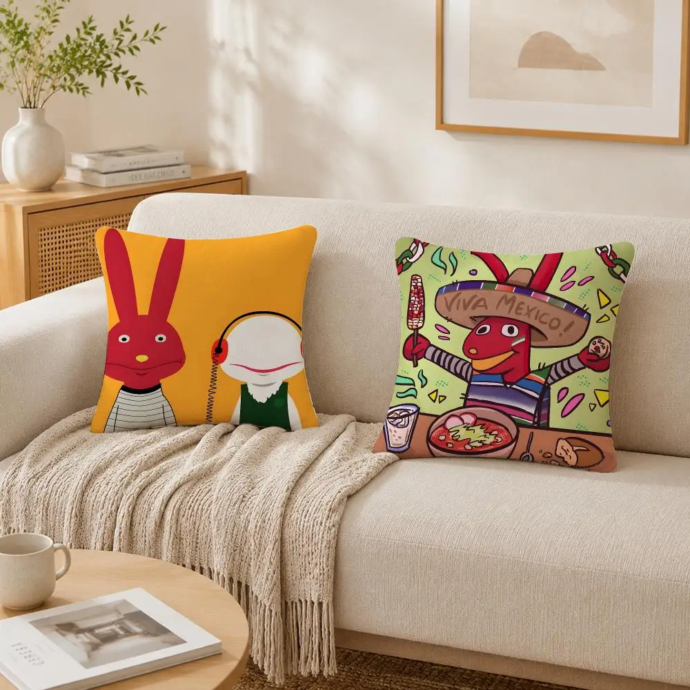 Hot Cartoon 31 M-minutos Cushion Cover Plush Decorative Pillow Case With Hidden Zipper Fashion Room Decor For Home