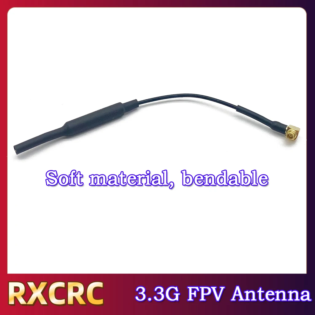 RXCRC 3.3G FPV transmitter receiver antenna 3DBi High Gain MMCX L interface Transmitter Antenna use for RC FPV Drone Model Parts