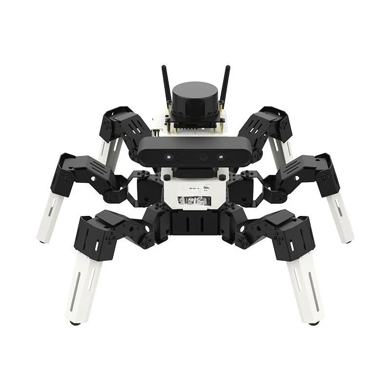 

5 hexapod robot ROS spider SLAM radar mapping navigation AI vision jetson nano
