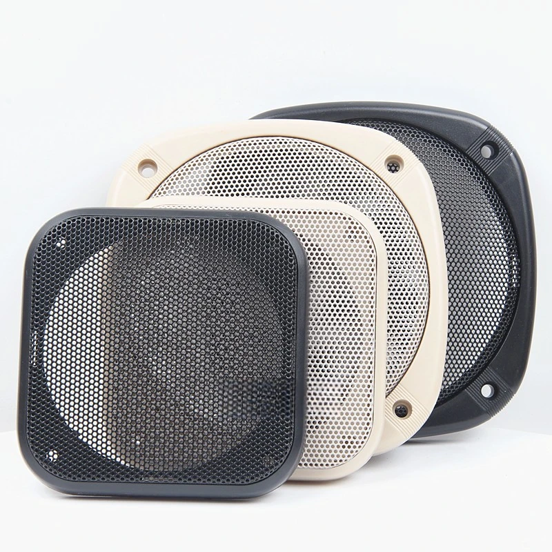 VYOPBC 2PCS 4" Square Speaker Grille Car Audio Decorative Cover Dustproof DIY
