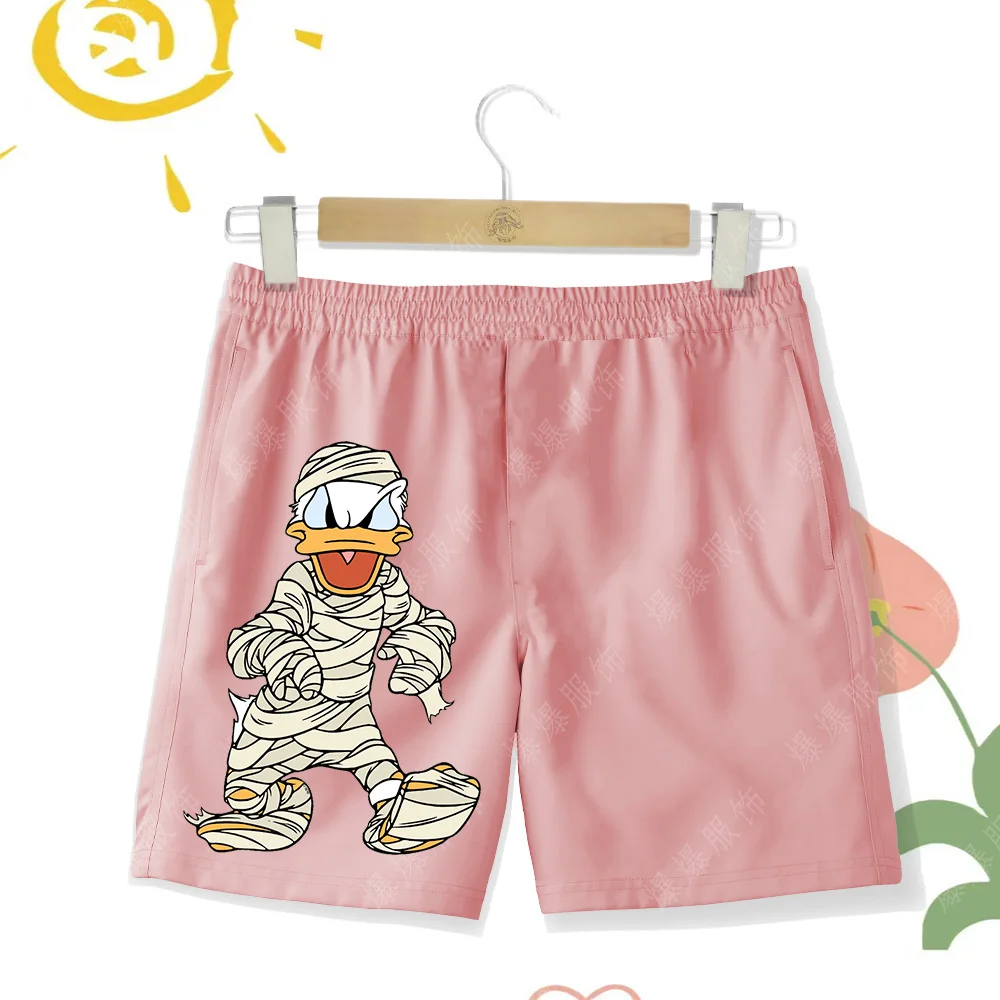 Disney series Donald Duck Boys Summer shorts Beach Vacation Swimming beach shorts Casual daily outing cartoon shorts