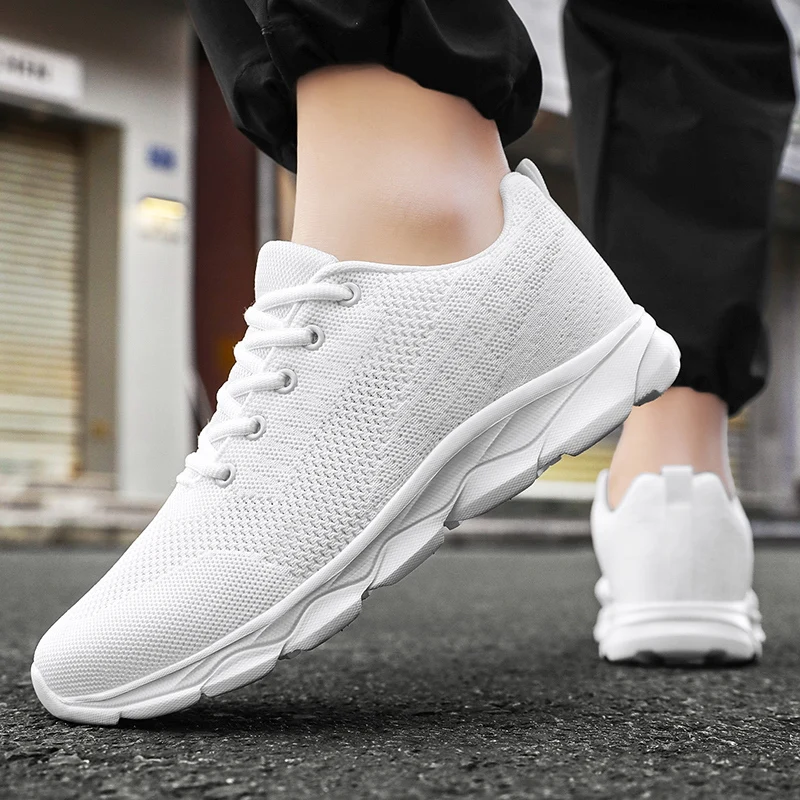 Summer Women Casual Shoes Soft Portable Sneakers Walking Shoes Flat Soles for Women Breathable Slip on White Shoes