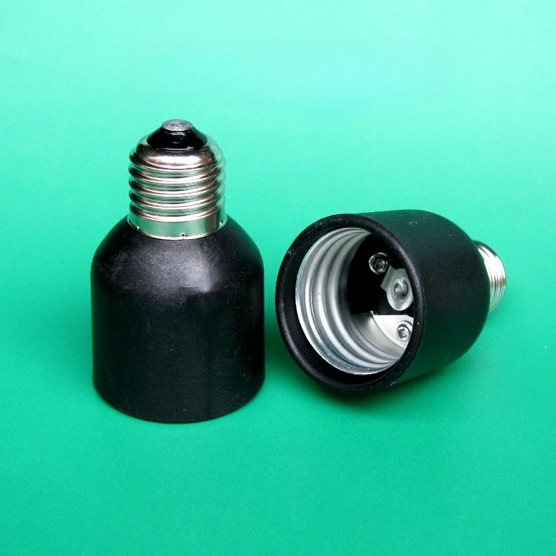 2PCS High Quality Black E27 to E12/E14/E17/B15/B22/E40 Convertor Lamp holder New E27 to E14 age testing Convert lamp holder