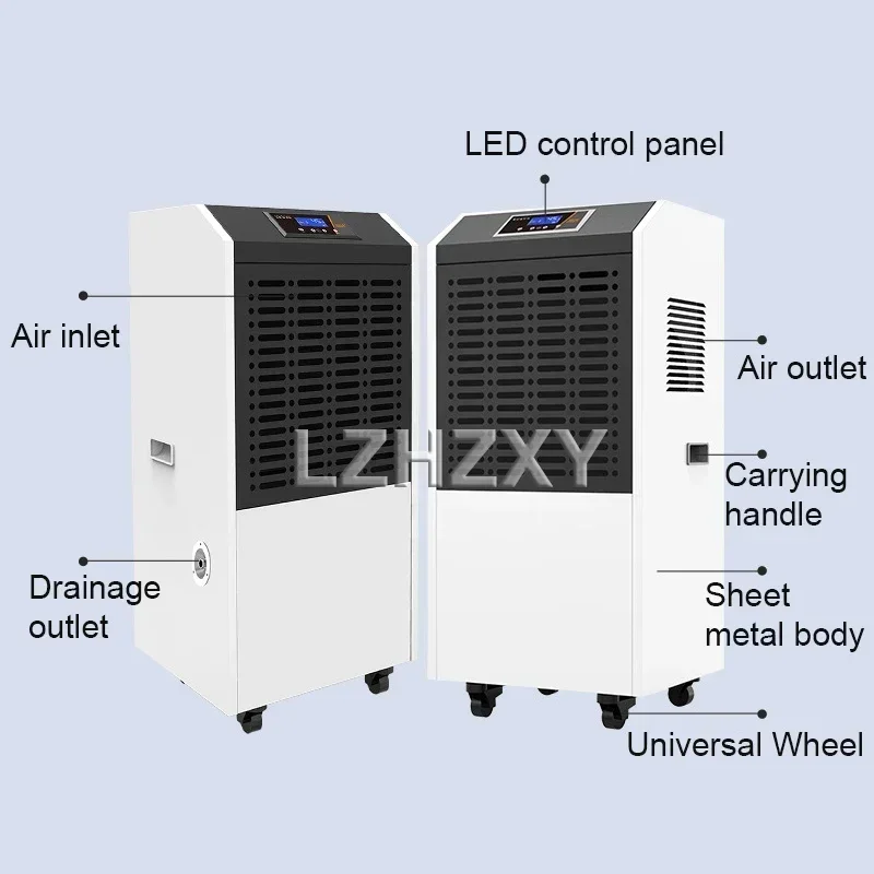 138L/day Industrial Intelligent Dehumidifier Electric Air Dryer Air Dehumidifier Commercial Large Area Dehumidifier KJ-8138C