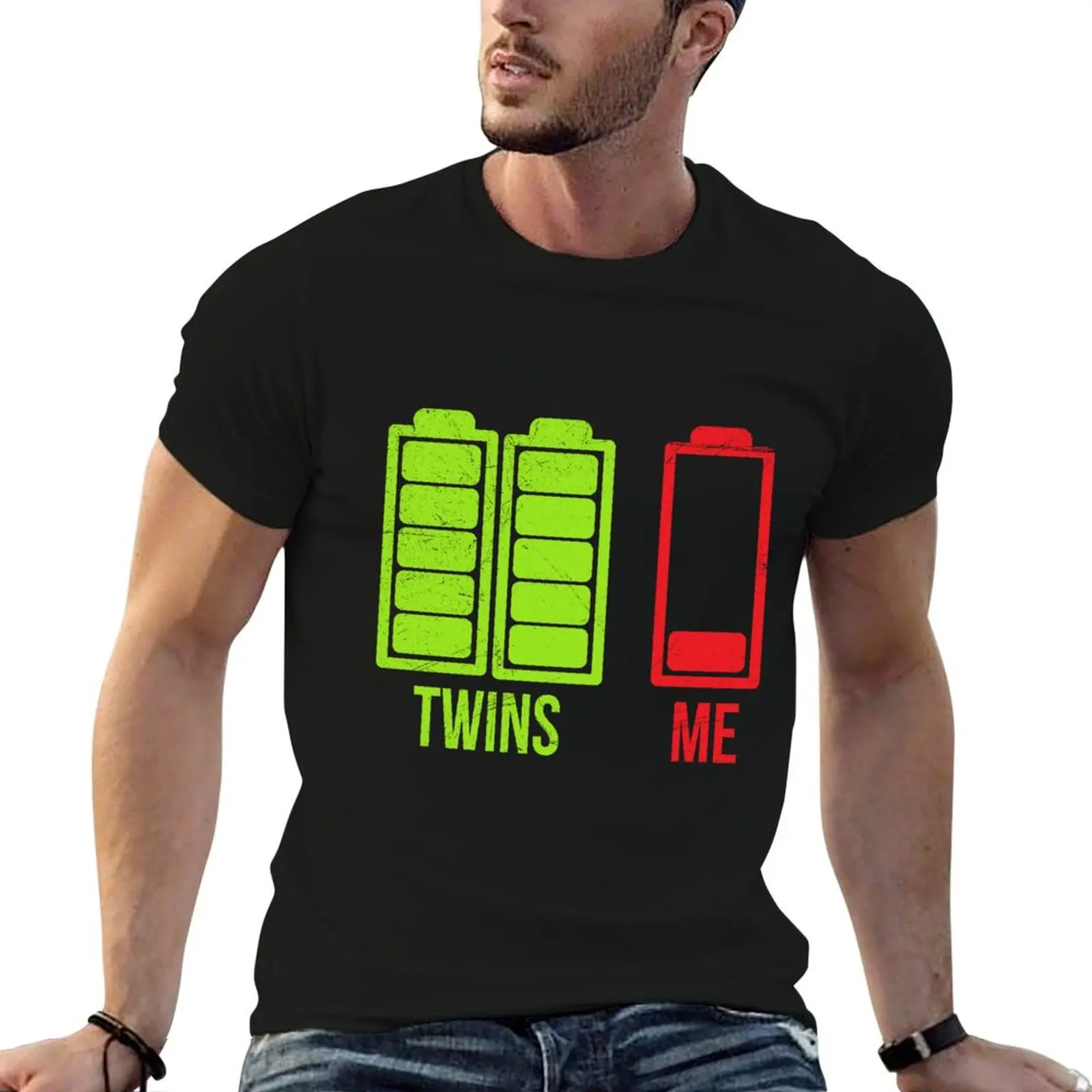 

Twins And Me Gift Idea T-Shirt vintage anime shirt vintage graphic tee street wear summer tops Men's cotton t-shirt