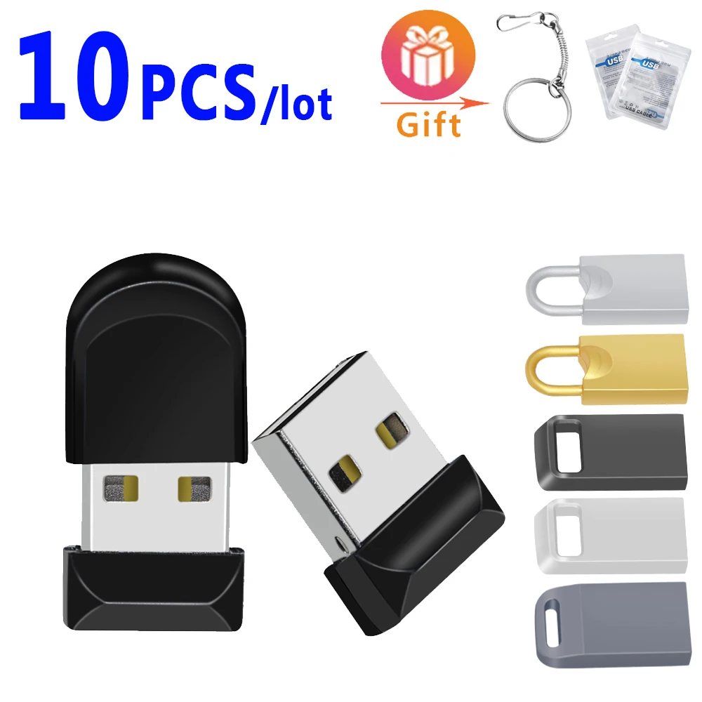 

10pcs New mini usb flash drive pen drives 64gb 32gb 16gb usb 2.0 usb flash pendrive memory stick usb flash gift free logo